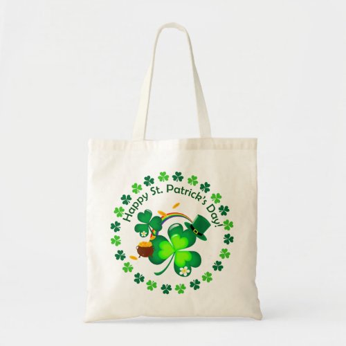 Happy St Patricks Day Tote Bag