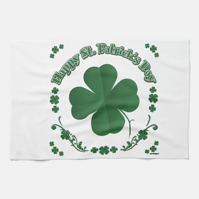 Happy St. Patrick's Day Towel (Horizontal)
