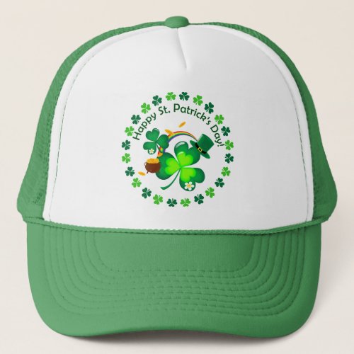 Happy St Patricks Day Trucker Hat