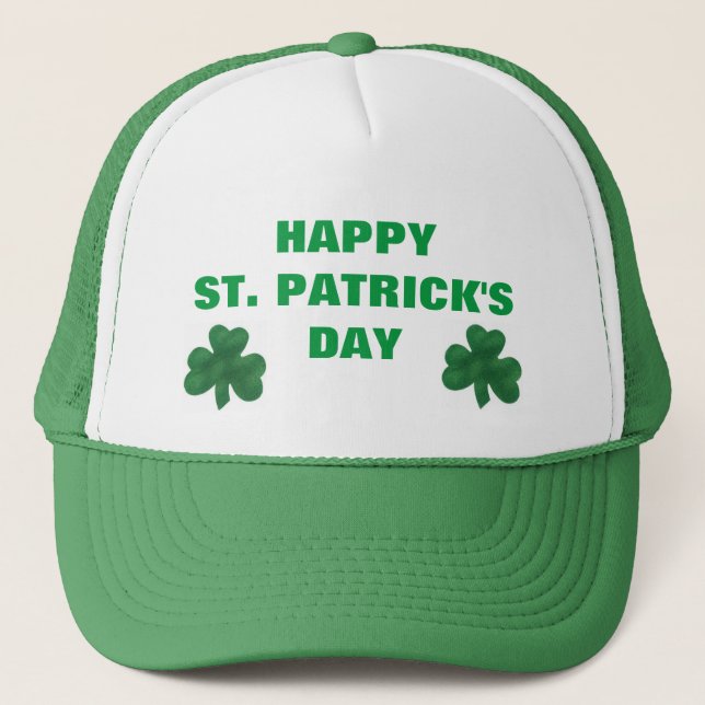 HAPPY ST. PATRICK'S DAY TRUCKER HAT (Front)