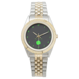 Happy St.  Patrick's Day Unisex Two-Tone Watch