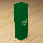 Happy St Patrick's Day  Wine Box<br><div class="desc">Happy St Patrick's Day</div>