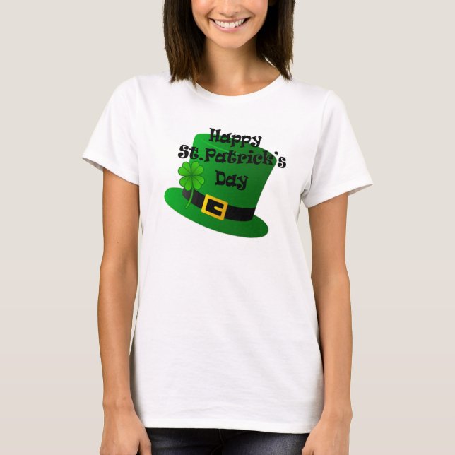 Happy St. Patricks Day Womens T-shirt (Front)