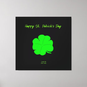 Happy St. Patrick's Day Wrapped Canvas Print