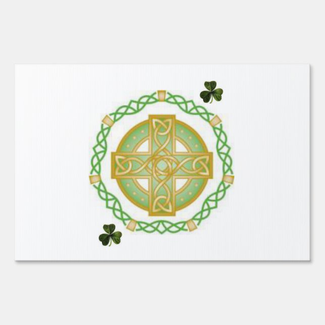 Happy St. Patrick's Day Yard Sign (Back)