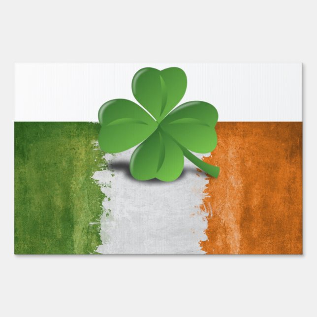 Happy St. Patrick's Day Yard Sign (Back)