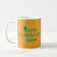 Happy St. Patrick's Day (Yellow) Coffee Mug