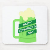 Green Beer for St Patricks Day Meme Humor Mouse Pad