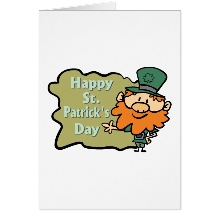 Happy St. Patrick's Leprechaun Cards