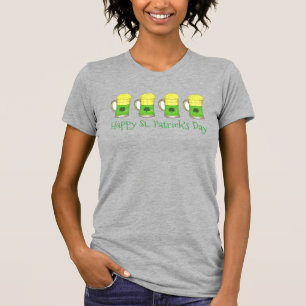 Happy St Patrick's Paddy's Day Green Beer Mugs Tee