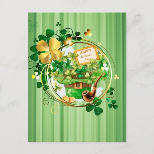 Happy St Patricks  Postcard