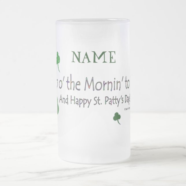 Happy St. Patty's Day (1b) - Personalize - Stein (Center)