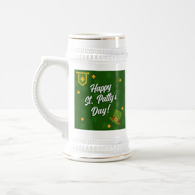 Happy St. Patty's Day! Beer Stein (Left)