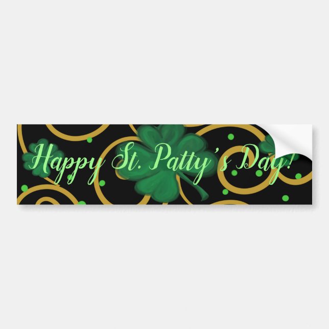 Happy St. Patty's Day       Bumper Sticker (Front)