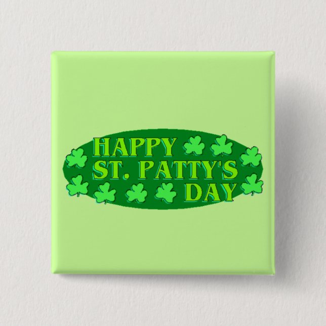 Happy St. Patty's Day Button (Front)