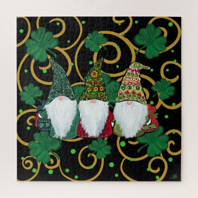 Happy St. Patty's Day GNOMES Jigsaw Puzzle (Vertical)