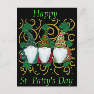 Happy St. Patty's Day GNOMES Postcard