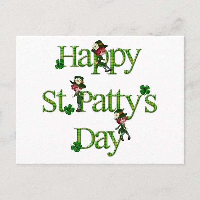 Happy St. Patty's Day Postcard (Front)