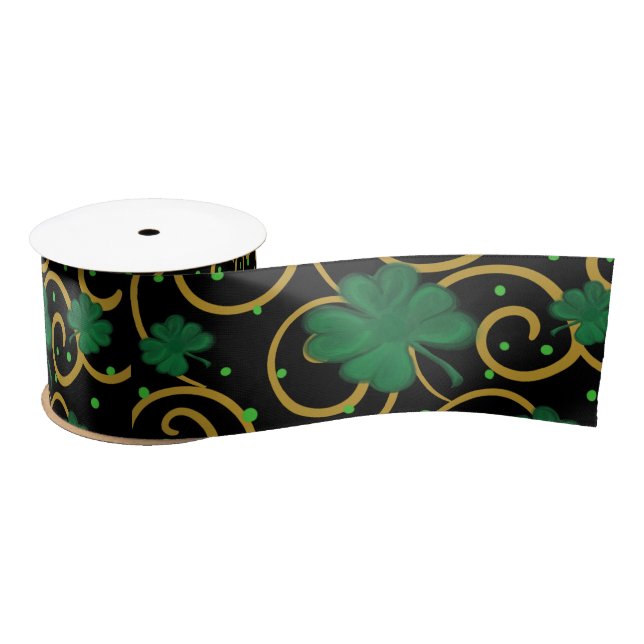 Happy St. Patty's Day      Satin Ribbon (Spool)