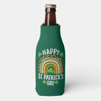 Happy St Saint Patrick's Day Rainbow Shamrock 