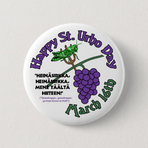 Happy St. Urho Day Pinback Button
