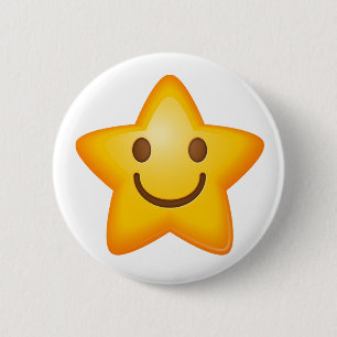Happy Star Emoji Button