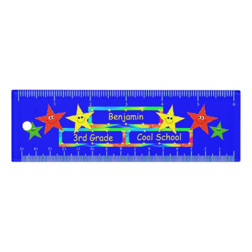 Happy Stars School Ruler