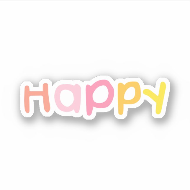 HaPpY Sticker (Front)