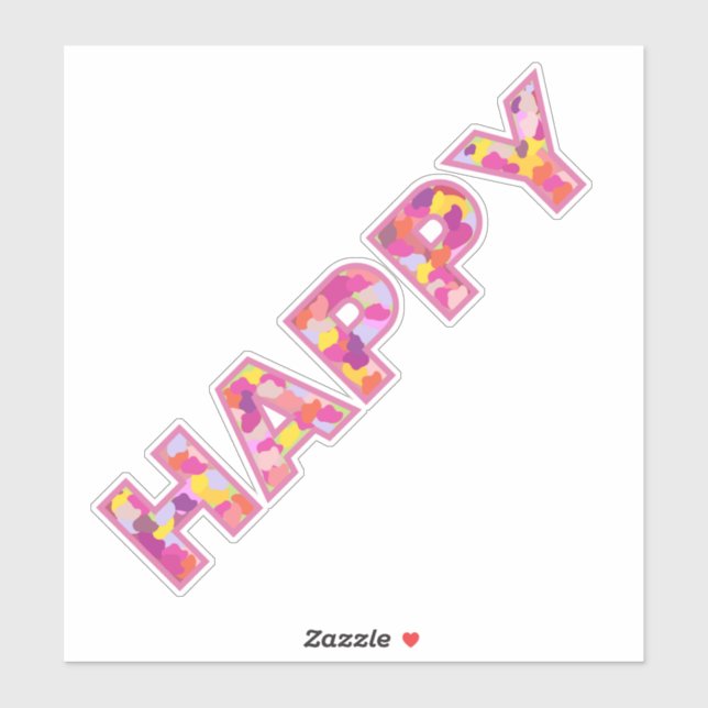 Happy Sticker (Sheet)