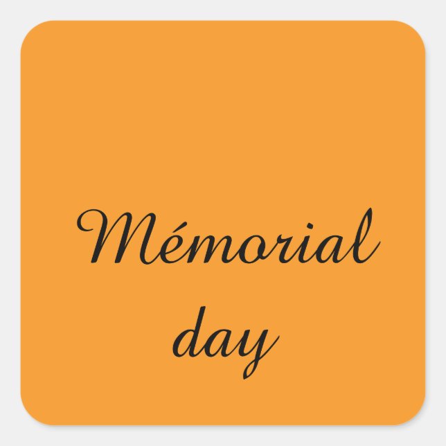 Happy stickers mémorial day (Front)