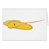Happy Stingray Fish Cartoon (Front Horizontal)