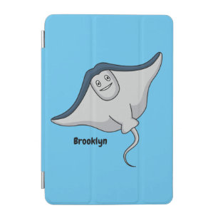 Happy stingray fish cartoon illustration iPad mini cover