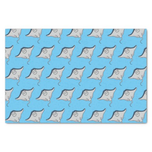 Happy stingray fish cartoon illustration tissue paper