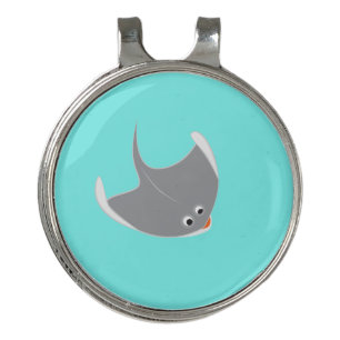 Happy Stingray Golf Hat Clip