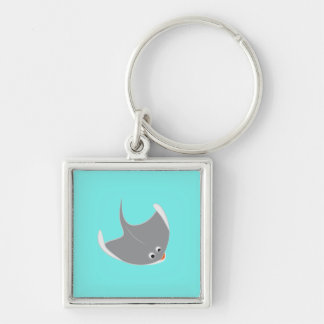 Happy Stingray Keychain