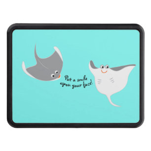 Happy Stingrays Hitch Cover