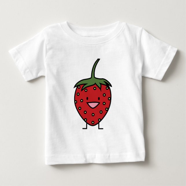 Happy Strawberry Baby T-Shirt (Front)