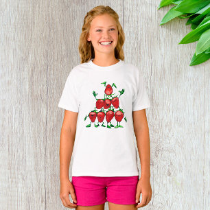 Happy Strawberry Family Fruit Pyramid T-Shirt
