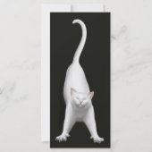 Happy Stretching Cat Bookmark (Back)