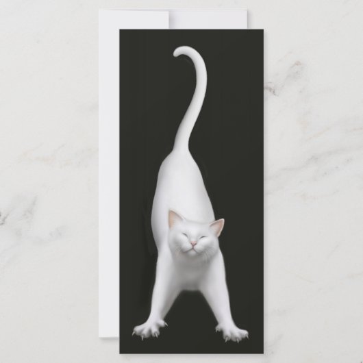 Happy Stretching Cat Bookmark (Front)