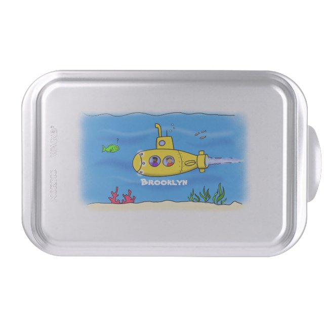Happy submarine cartoon cake pan (Front)