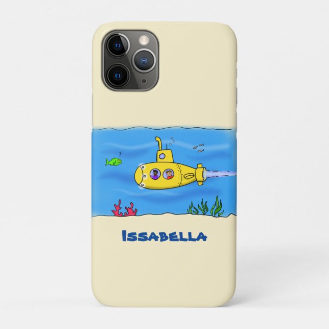 Happy submarine cartoon Case-Mate iPhone case (Back)