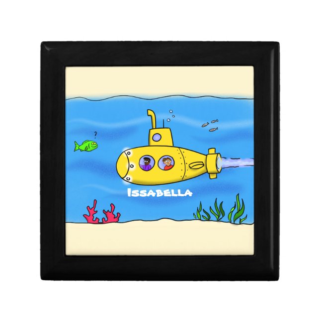 Happy submarine cartoon gift box (Front)