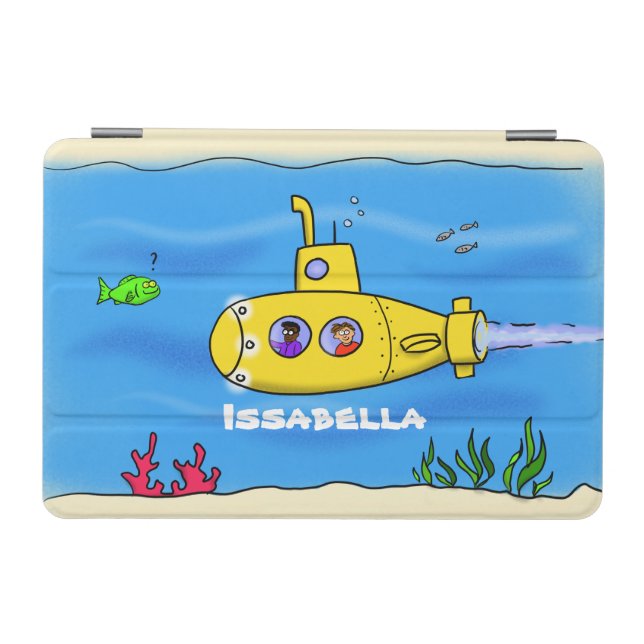 Happy submarine cartoon iPad mini cover (Horizontal)