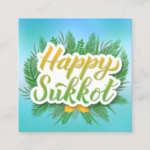 Happy Sukkot Custom Message  Calling Card