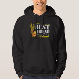 Happy Sukkot Day Lulav Palm Tree Israelite Jewish Hoodie