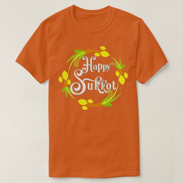 Happy Sukkot Holiday Jewish s Sukkah For Children  T-Shirt (Design Front)