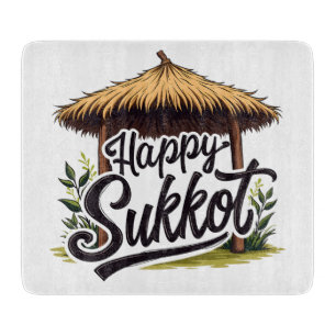 Happy Sukkot Jewish holiday Hanukkah  Cutting Board