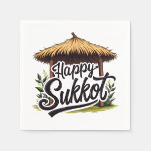 Happy Sukkot Jewish holiday Hanukkah Napkins