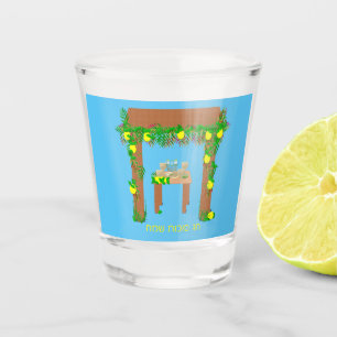 Happy Sukkot ,Personalized Shot Glass